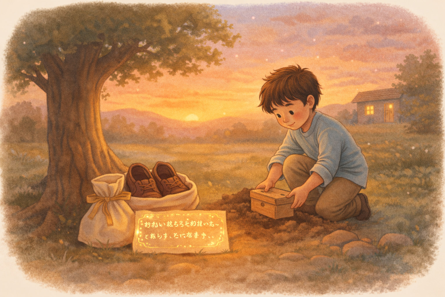 おねえちゃんのくつと ぼくのねがいごと