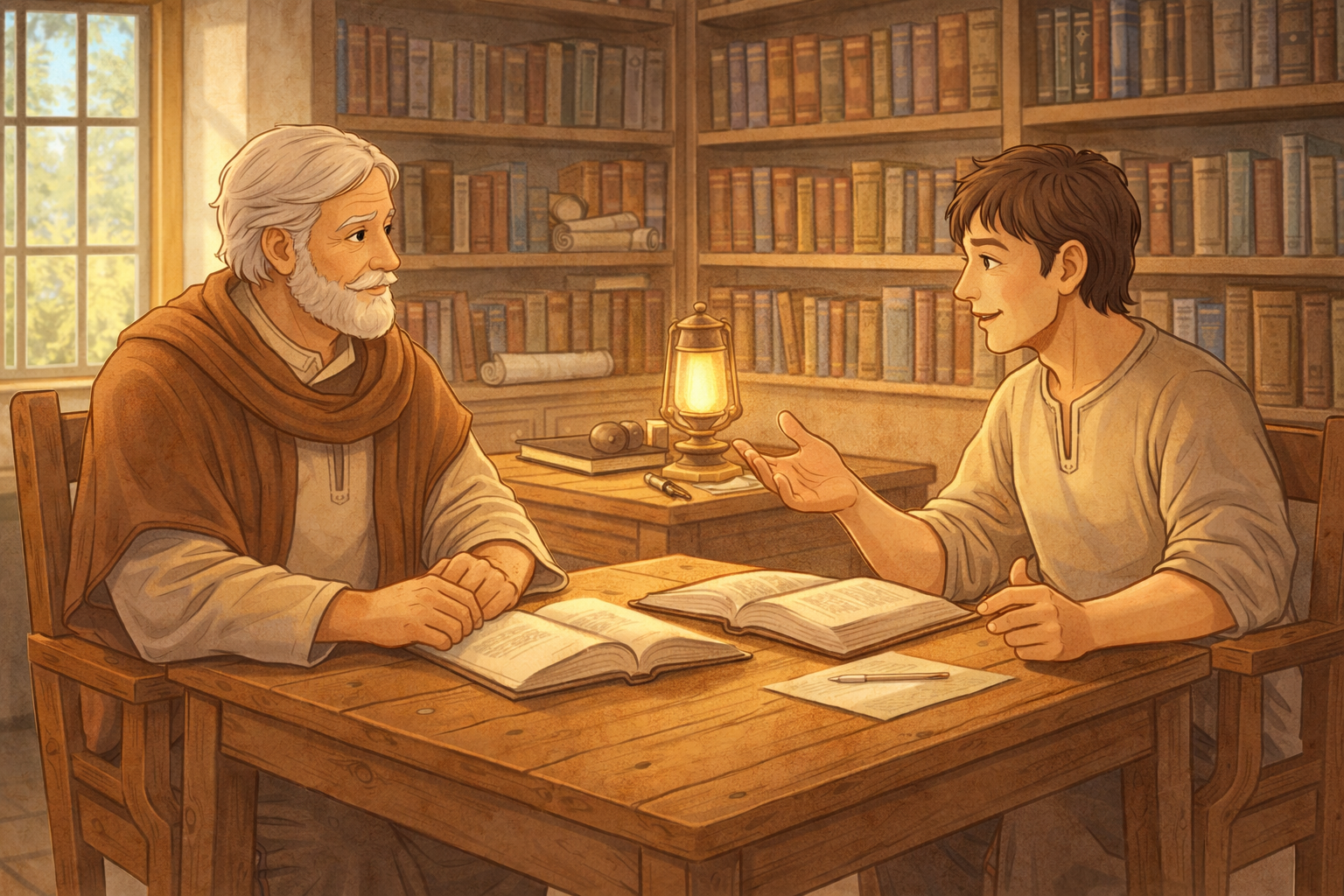 学びの相棒 ― ヨハナン先生とレシュさん