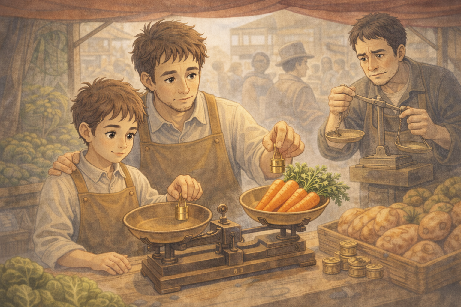 正しいはかりは、心を守る 〜まちの八百屋と小さな分銅〜