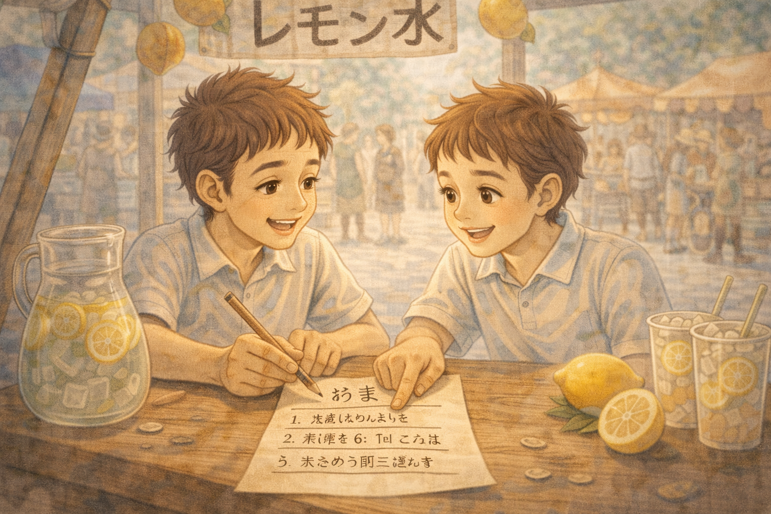 ふたりの屋台、ひとつの約束 〜利益はどう分ける？〜