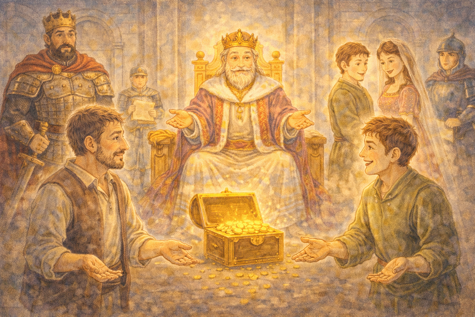 黄金の宝物は誰のもの？ 〜平和な国の不思議な裁判〜