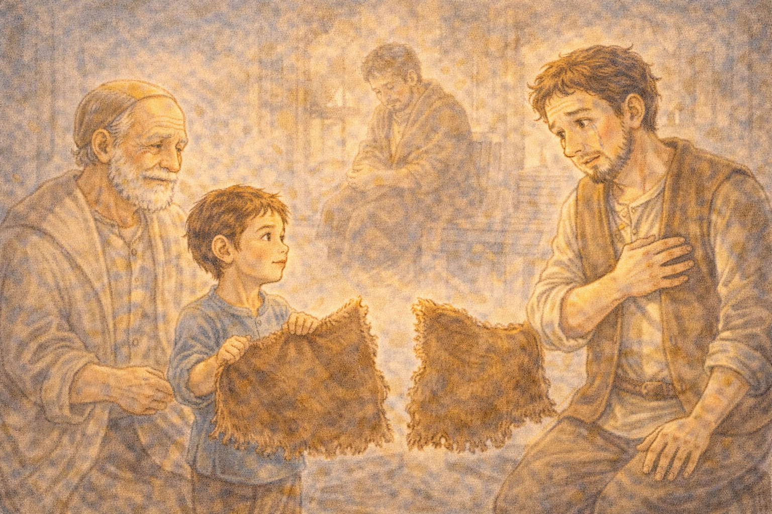 半分に切った毛布 〜未来の自分からのメッセージ〜