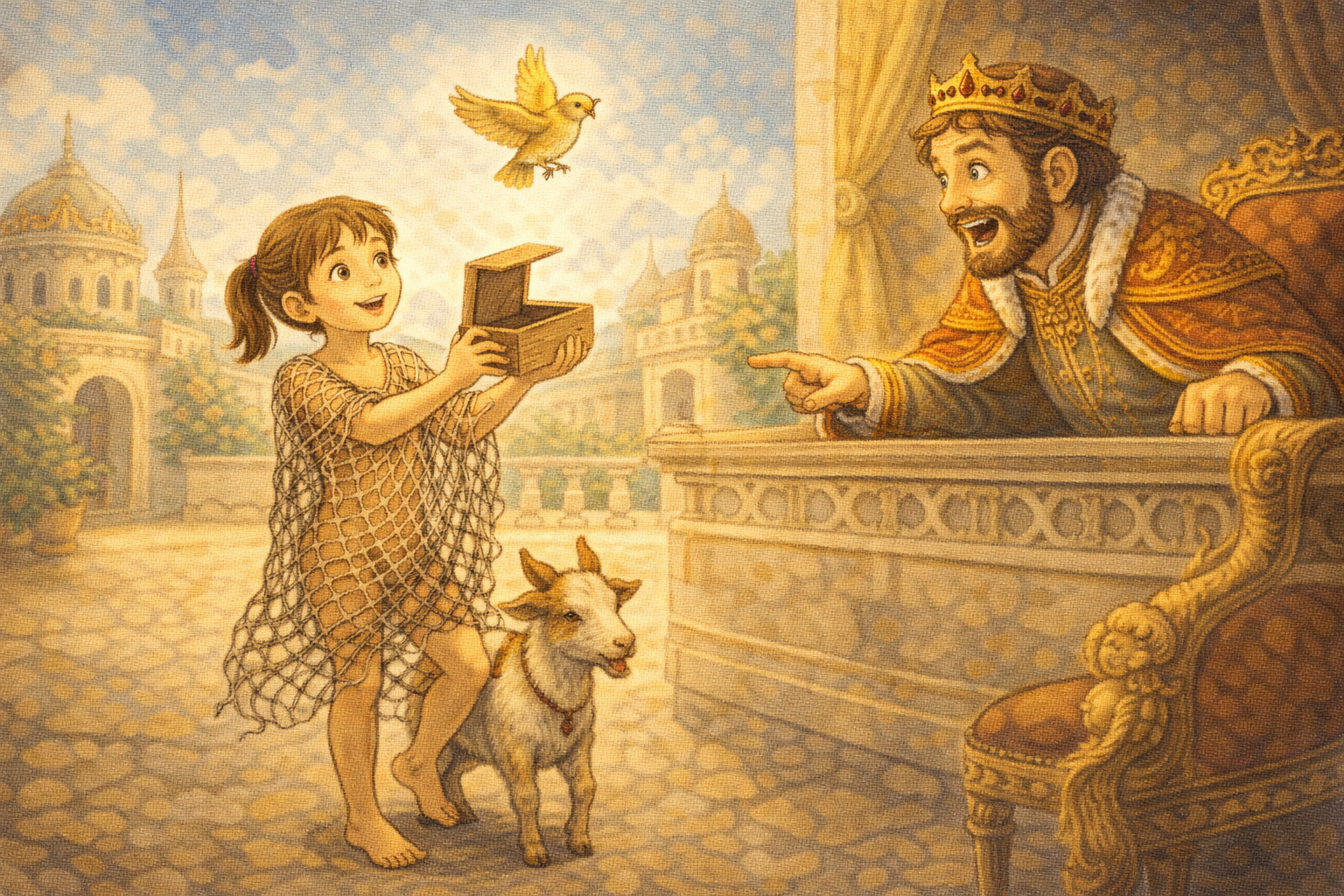 はだか？ それとも服を着てる？ 〜王様をうならせた女の子の知恵〜