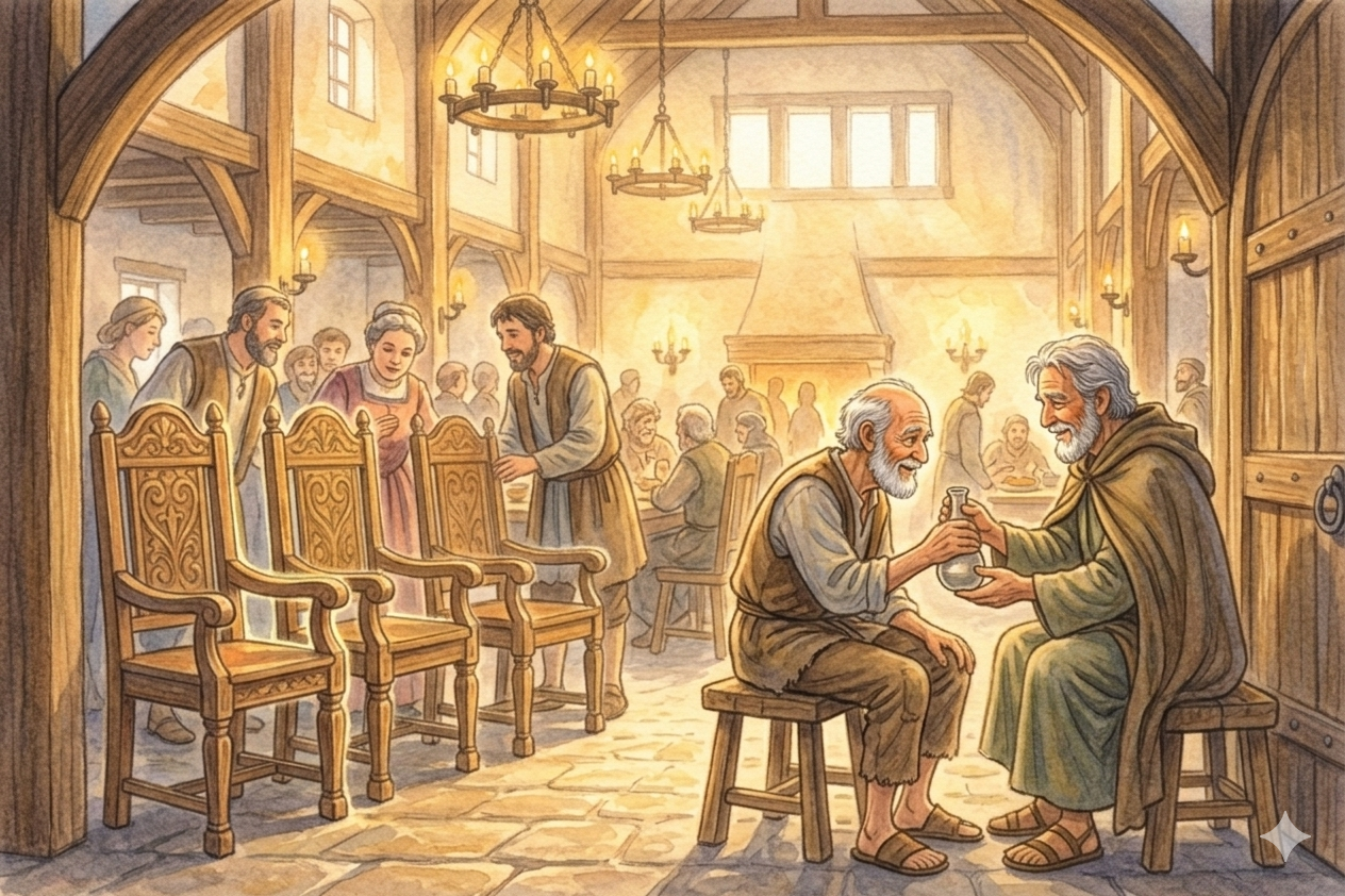 いちばんよい席じゃなくても 〜門のそばに座った旅人〜