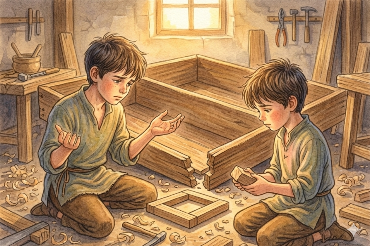 だれのほうが先に楽をした？ 〜畑の見回りと昼やすみの話〜