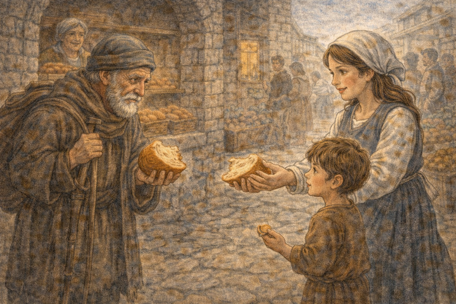 さいごのひとかけをどうする？ 〜パン屋の朝のまよい道〜